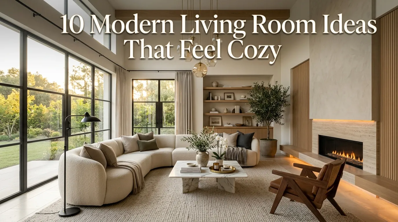 10 Modern Living Room Ideas That Feel Cozy
