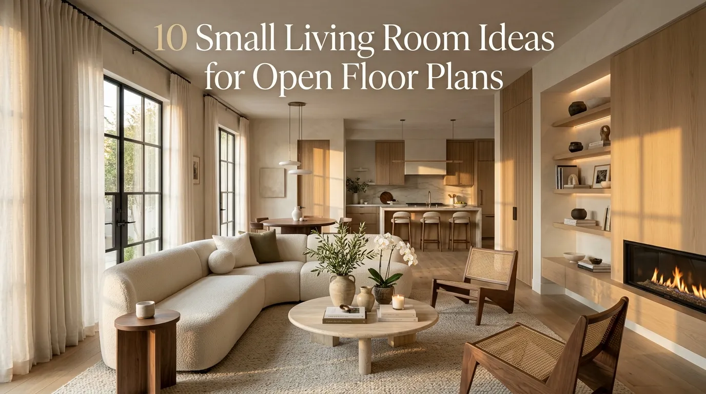 10 Small Living Room Ideas for Open Floor Plans