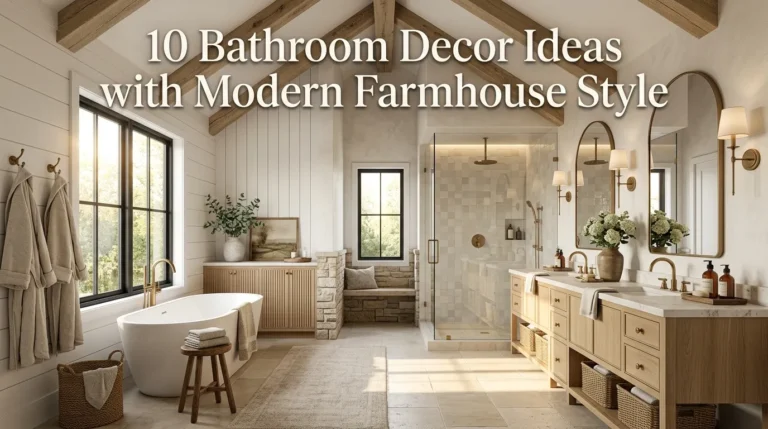 10 Bathroom Decor Ideas with Modern Farmhouse Style