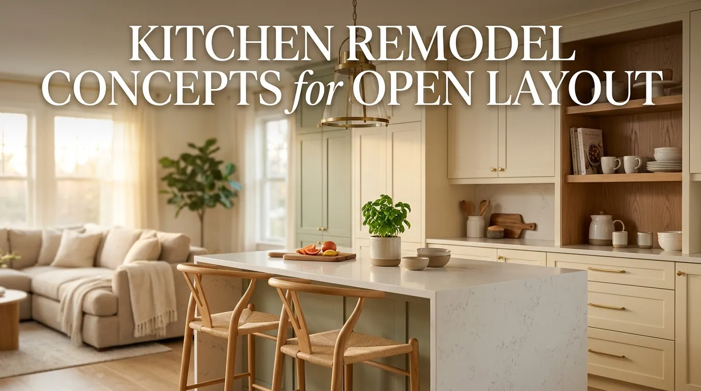 11 Kitchen Remodel Concepts for Open Layout