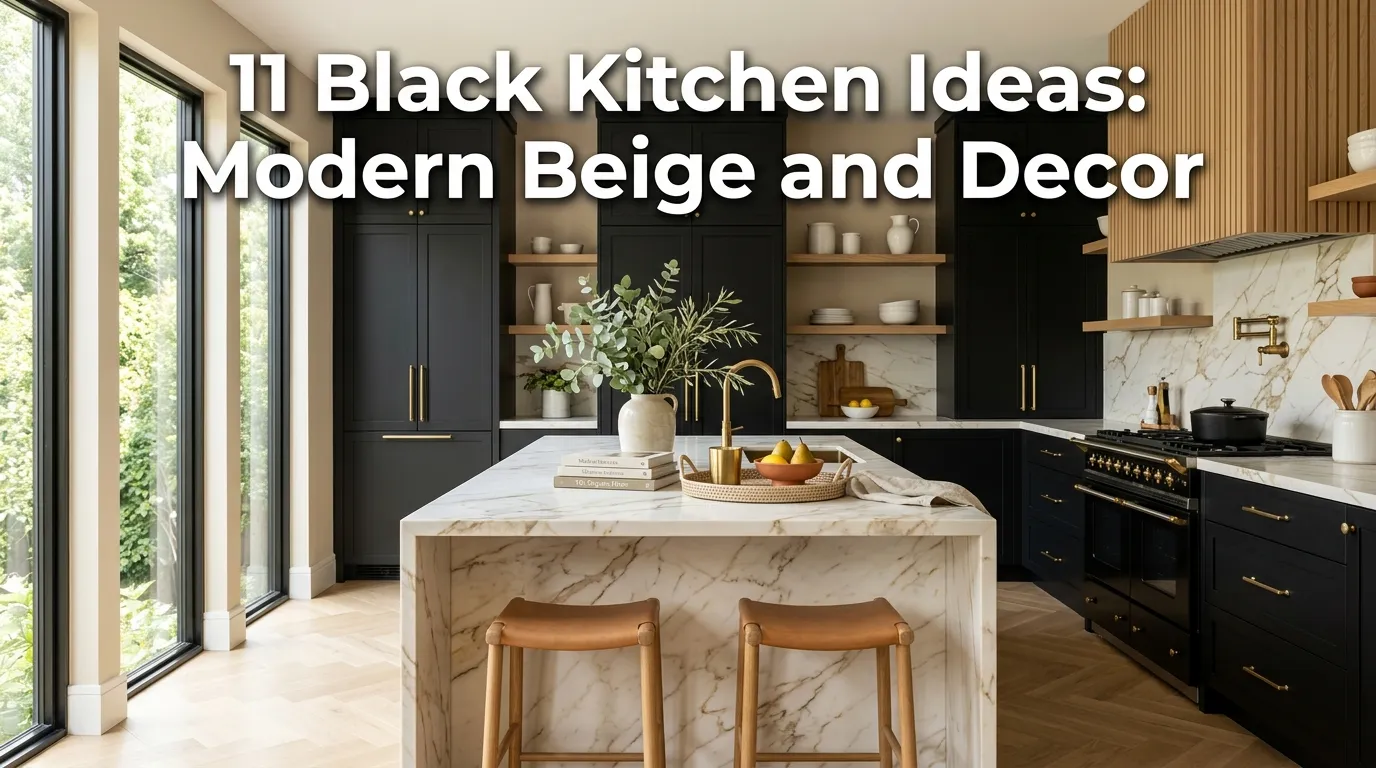 11 Black Kitchen Ideas: Modern Beige and Decor
