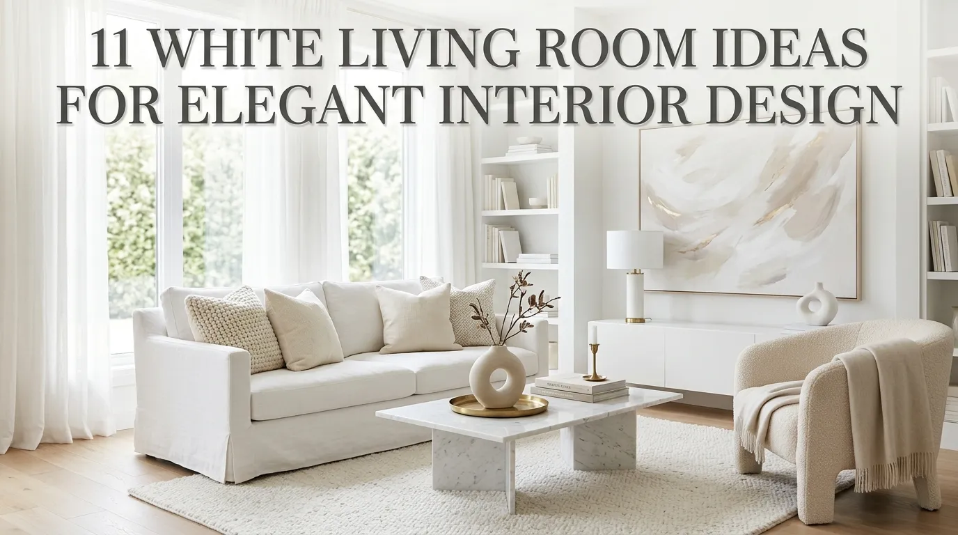 11 White Living Room Ideas for Elegant Interior Design