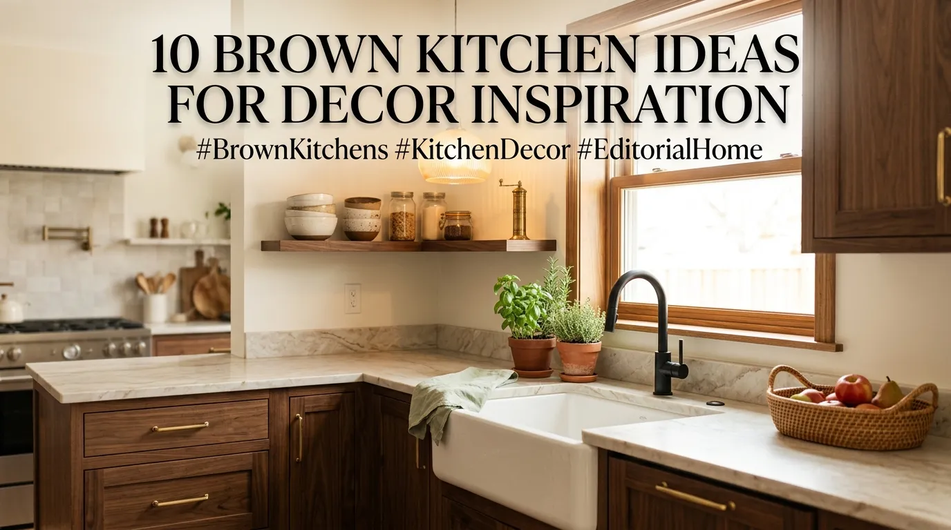 10 Brown Kitchen Ideas for Decor Inspiration