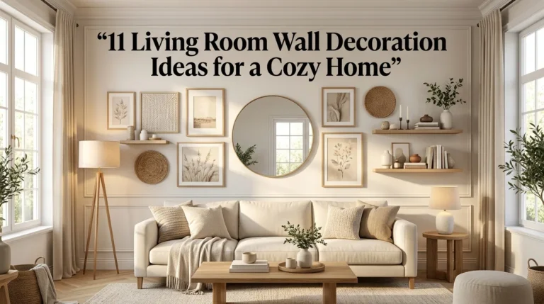 11 Living Room Wall Decoration Ideas for a Cozy Home