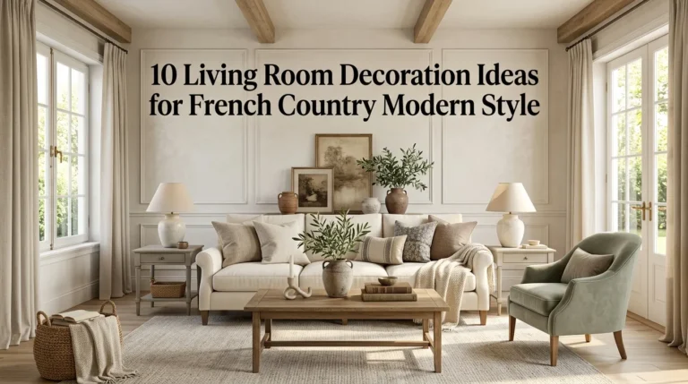 10 Living Room Decoration Ideas for French Country Modern Style